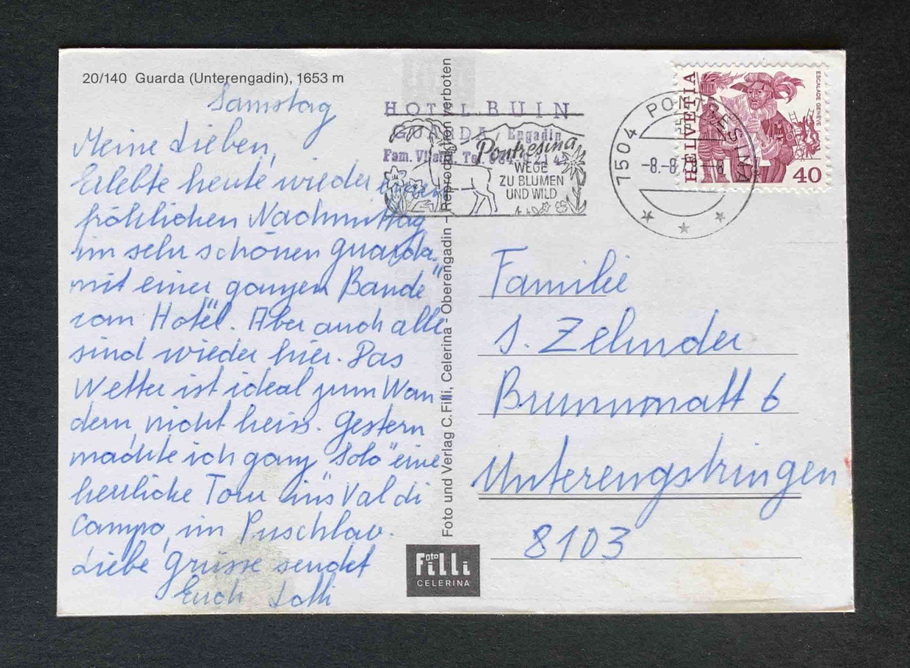 Cartes postales: AK Guarda Unterengadin – D'occasion à Goldau par artelier1 1