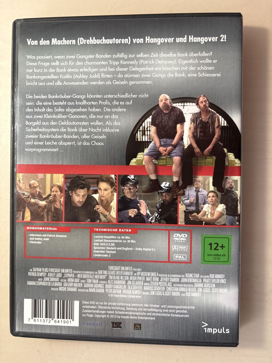Tous les DVDs: Flypaper - mit Patrick Dempsey und Ashley (0405) – D'occasion à Ruswil par Slivio_ 1