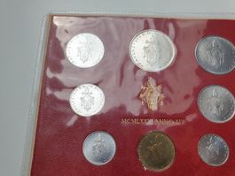 🇻🇦  Vatican UNC set 1976 -incl silver 500 Lire. John XXIII