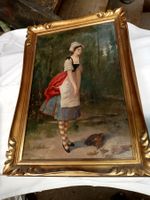 altes  Gemälde ölbild signiert Charbennet 1882