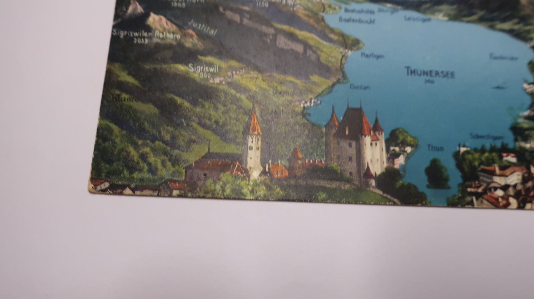 Ansichtskarten: Berner Oberland Thunersee  1928 – Gebraucht aus Cormoret von Pascalll2001 3