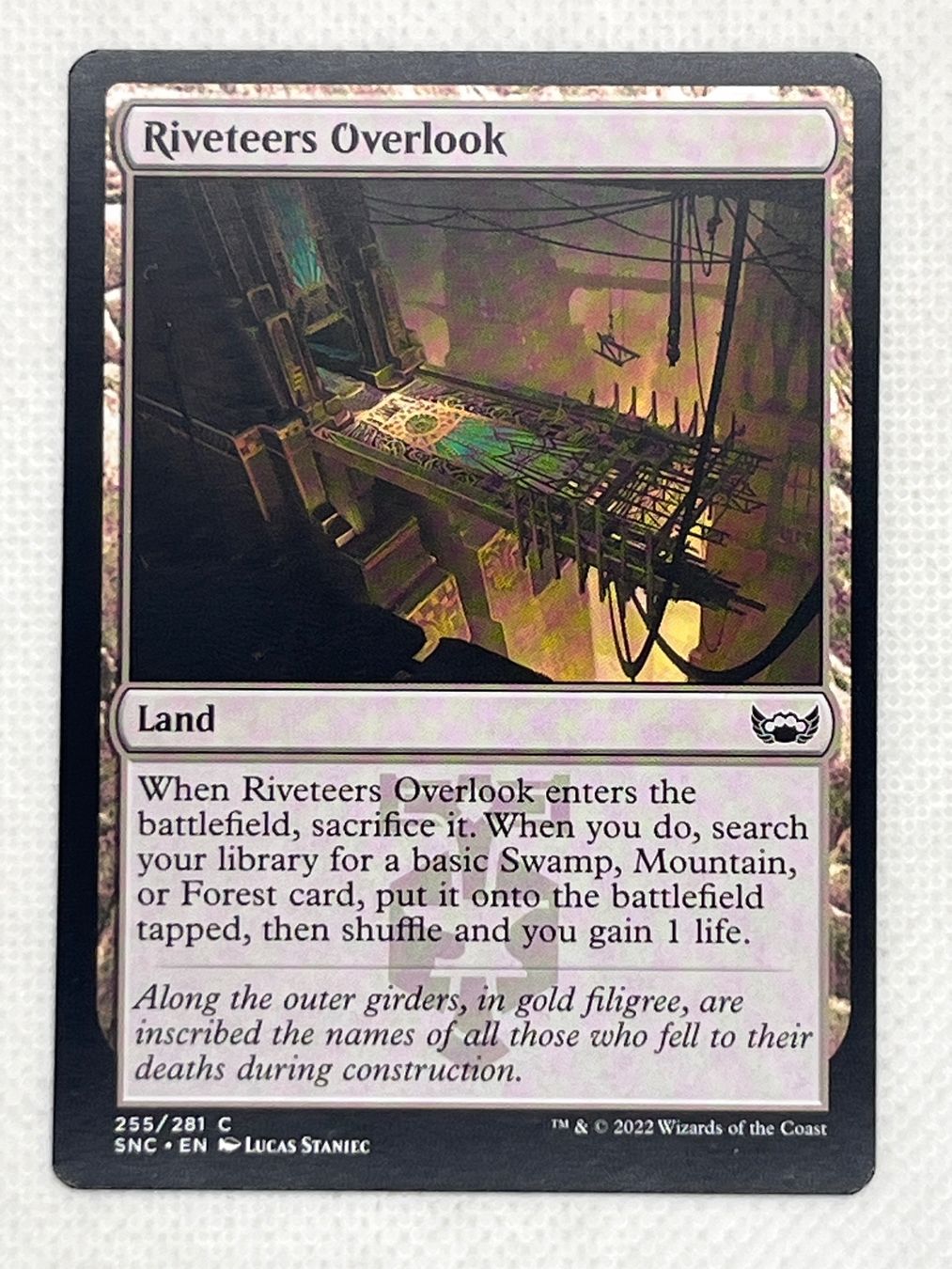 Magic The Gathering Sammelbilder & Trading cards: MTG Riveteers Overlook SNC 255 Englisch Common – Gebraucht aus Hinterkappelen von Kim1992