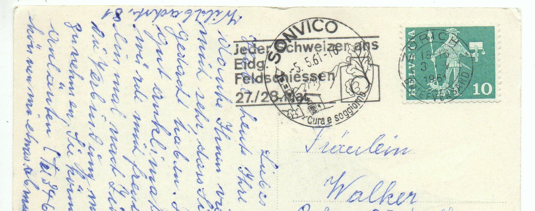 Cartoline postali: 3 Stk. Ansichtskarten ZÜRICH – Usato da Jona venduto da philajona 1