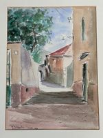 GIOVANNI TRIBAUDINO 1901-1989 Aquarell „Imperia/Ligurien“