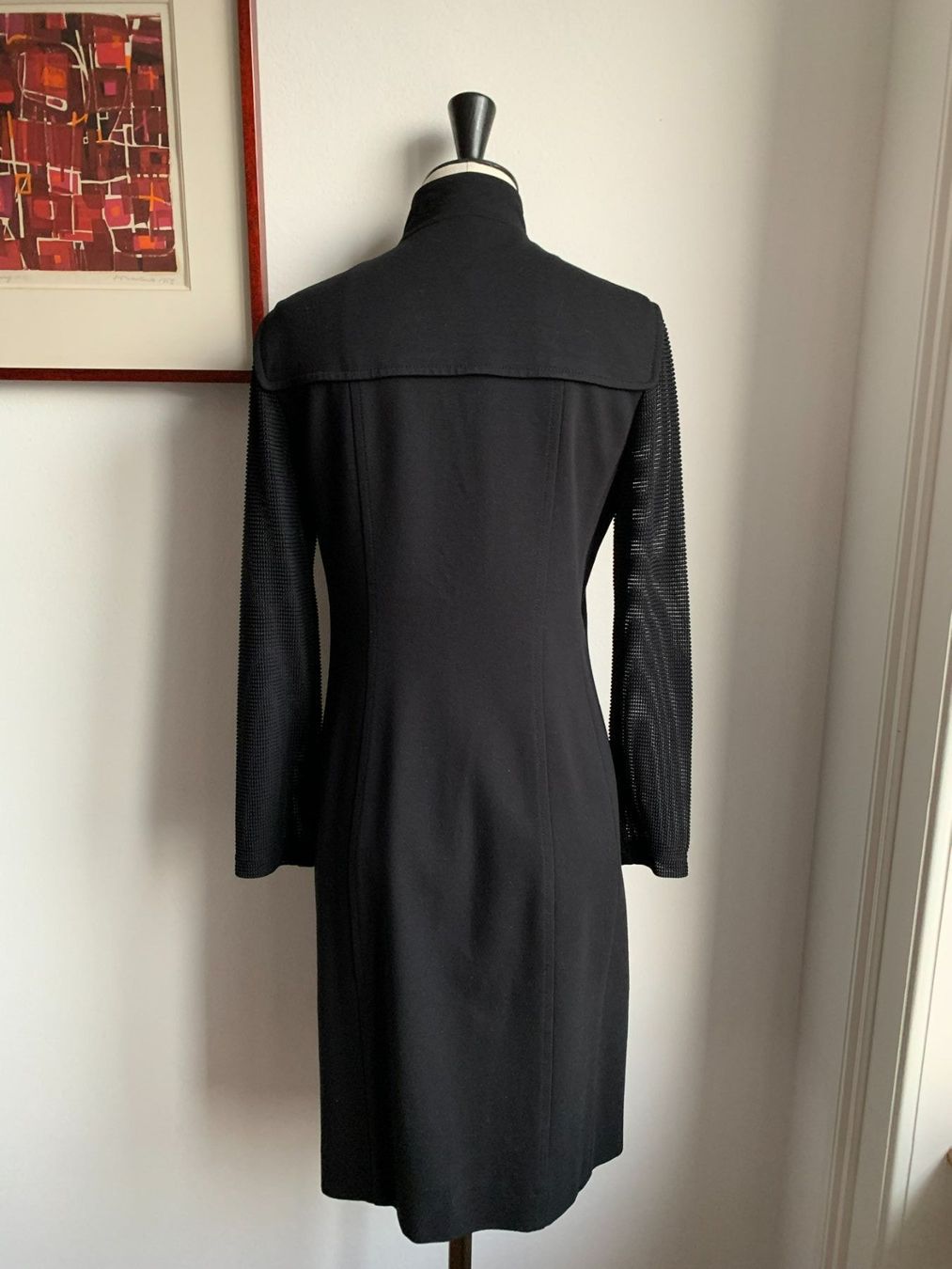 Akris Kleider: AKRIS: Schwarzes Kleid mit transparenten Armen, 36 – Neu (gemäss Beschreibung) aus Luzern von designluzern 4