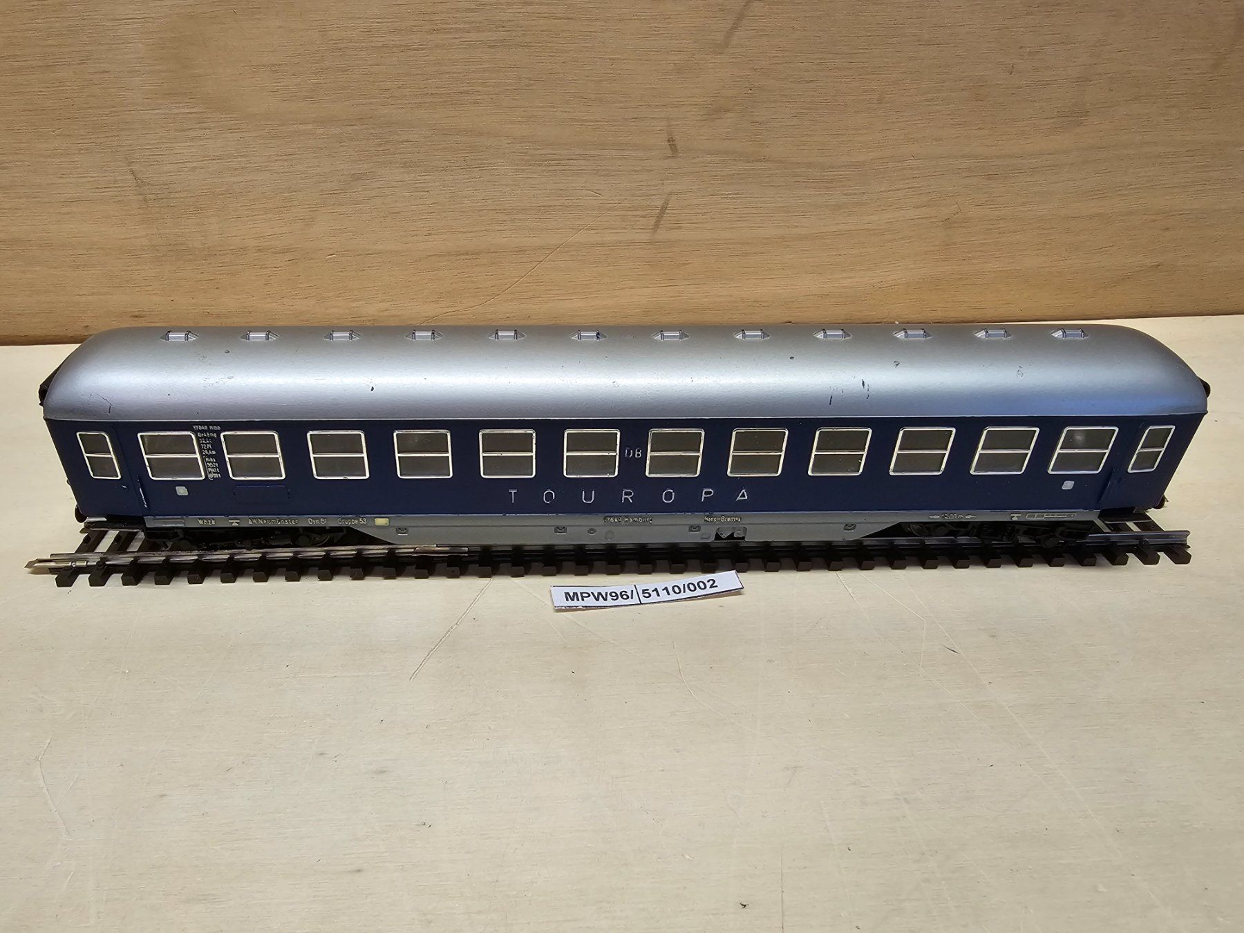 Fleischmann Modellini di ferrovie: FLM 5110 - DB Liegewagen "TOUROPA", blau – Usato da Waengi venduto da Bosu 1