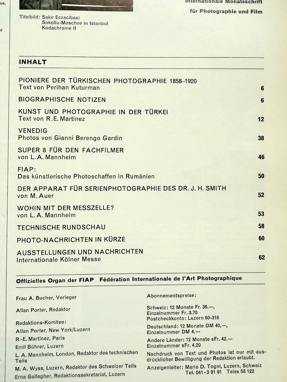 Zeitschriften & Magazine: camera, Juni 1966 – Gebraucht aus Birsfelden von aujoomoo 1