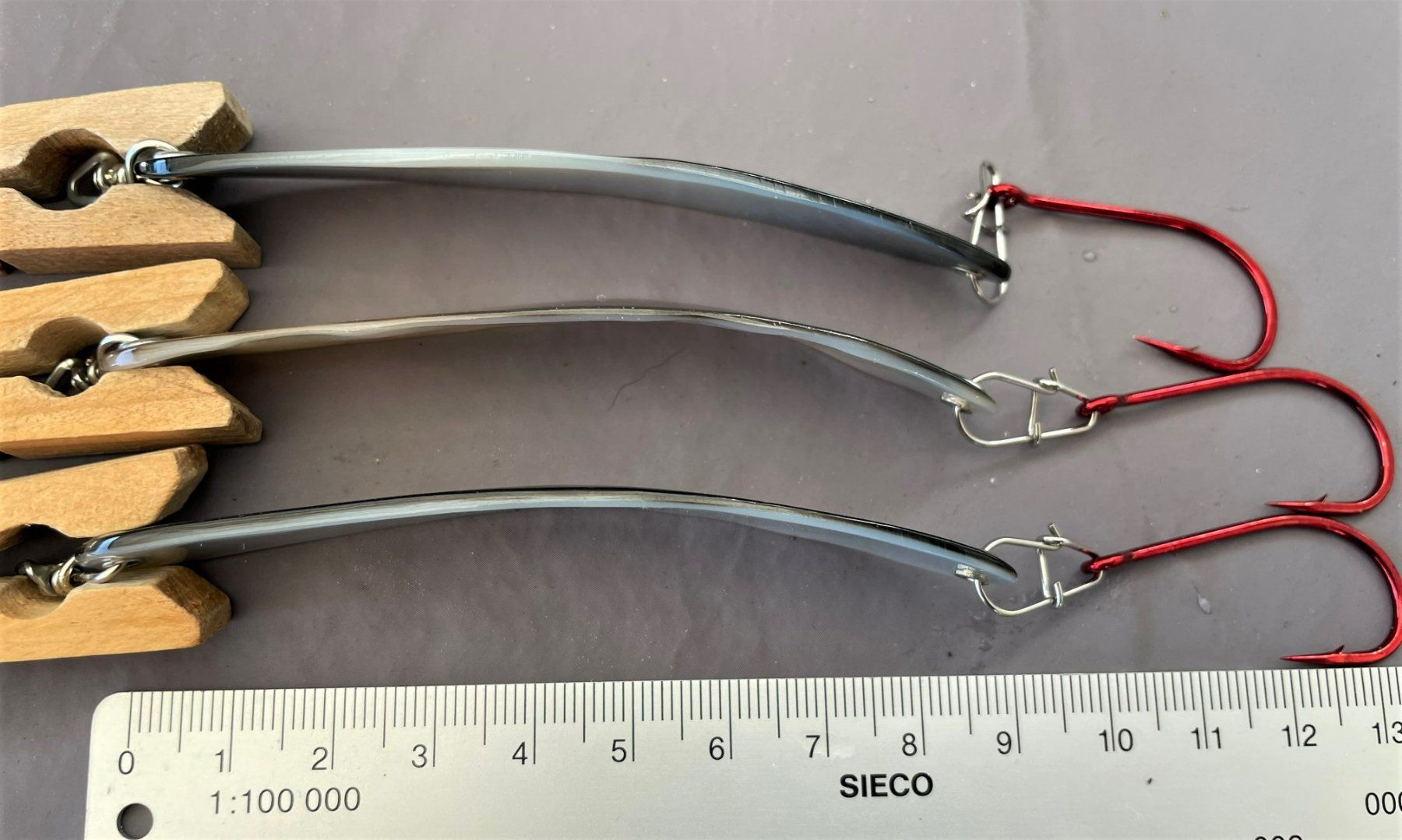 Esche: 3x Perlmuttspangen "Black Pearl", 90mm, RED Edition – Nuovo (secondo la descrizione) da Arbon venduto da Helmuth 3