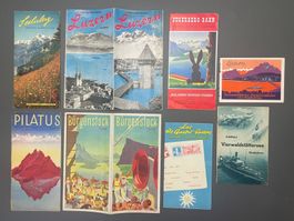 Lot 8 Prospekte Zentralschweiz / Luzern Pilatus Zug See