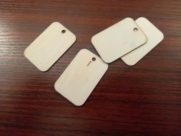 200x Etikett aus Holz / 200x étiquette en bois