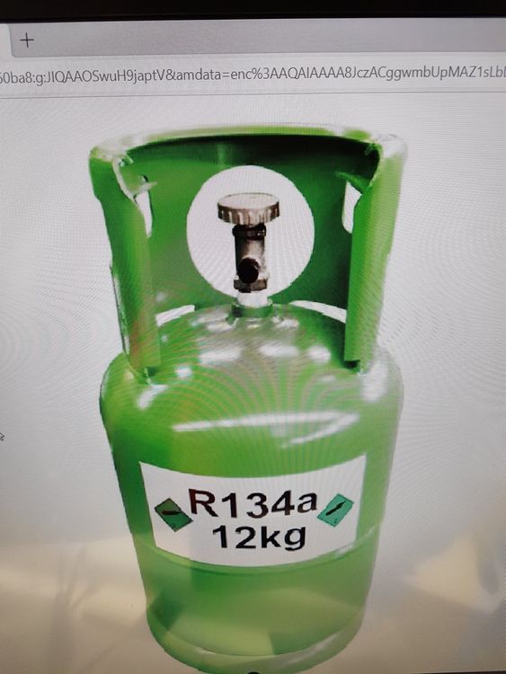 R134a 12kg Flasche Kältemittel neu o.v.p nur für Werkstätten (Neu und ...
