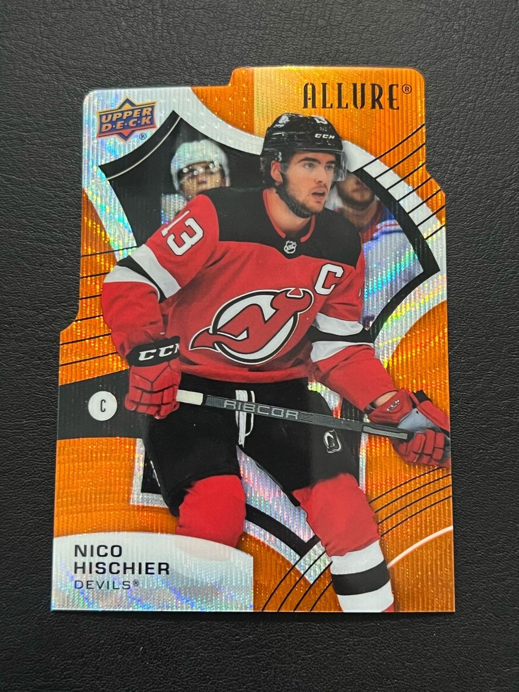 NHL Carte collezionabili: Nico Hischier 2021 Orange Slice New Jersey Devils – Nuovo (secondo la descrizione) da Möhlin venduto da SwissHockeyCards