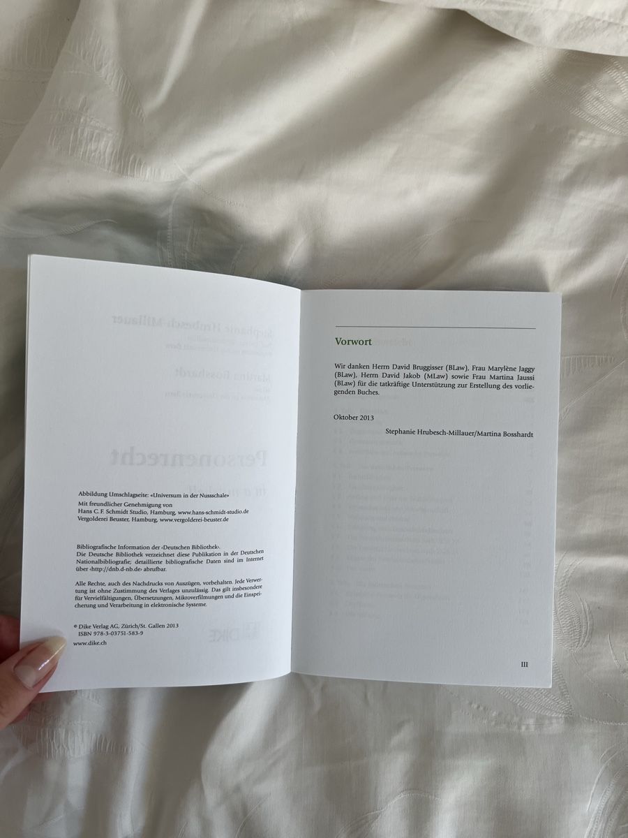 Libri: Personenrecht in a nutshell – Usato da Zürich venduto da hannah.liaaa 1