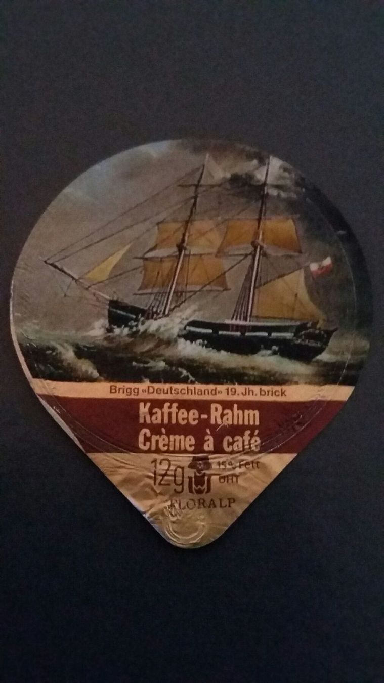 Coperchi dei cremini per caffè: KRD aus Serie 41 "Segelschiffe" / Nr. 4 – Usato da Goldau venduto da Soundbookie