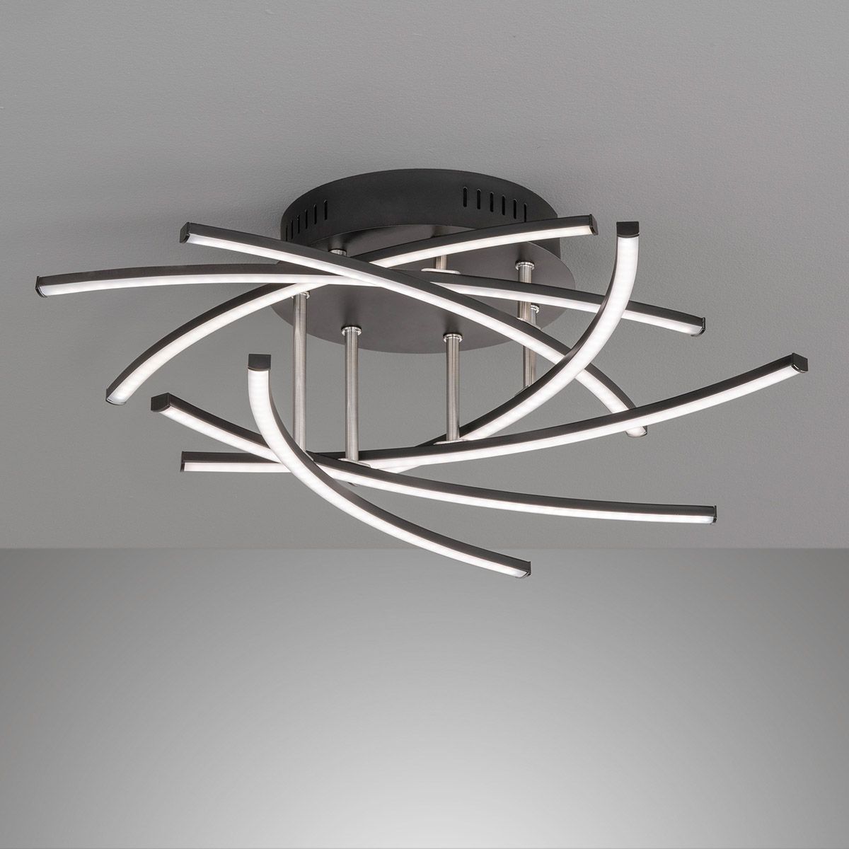 Kronleuchter & Deckenlampen: LED Deckenleuchte, Schwarz, 55 cm Ø – Neu (gemäss Beschreibung) aus Kreuzlingen von Smart-Light