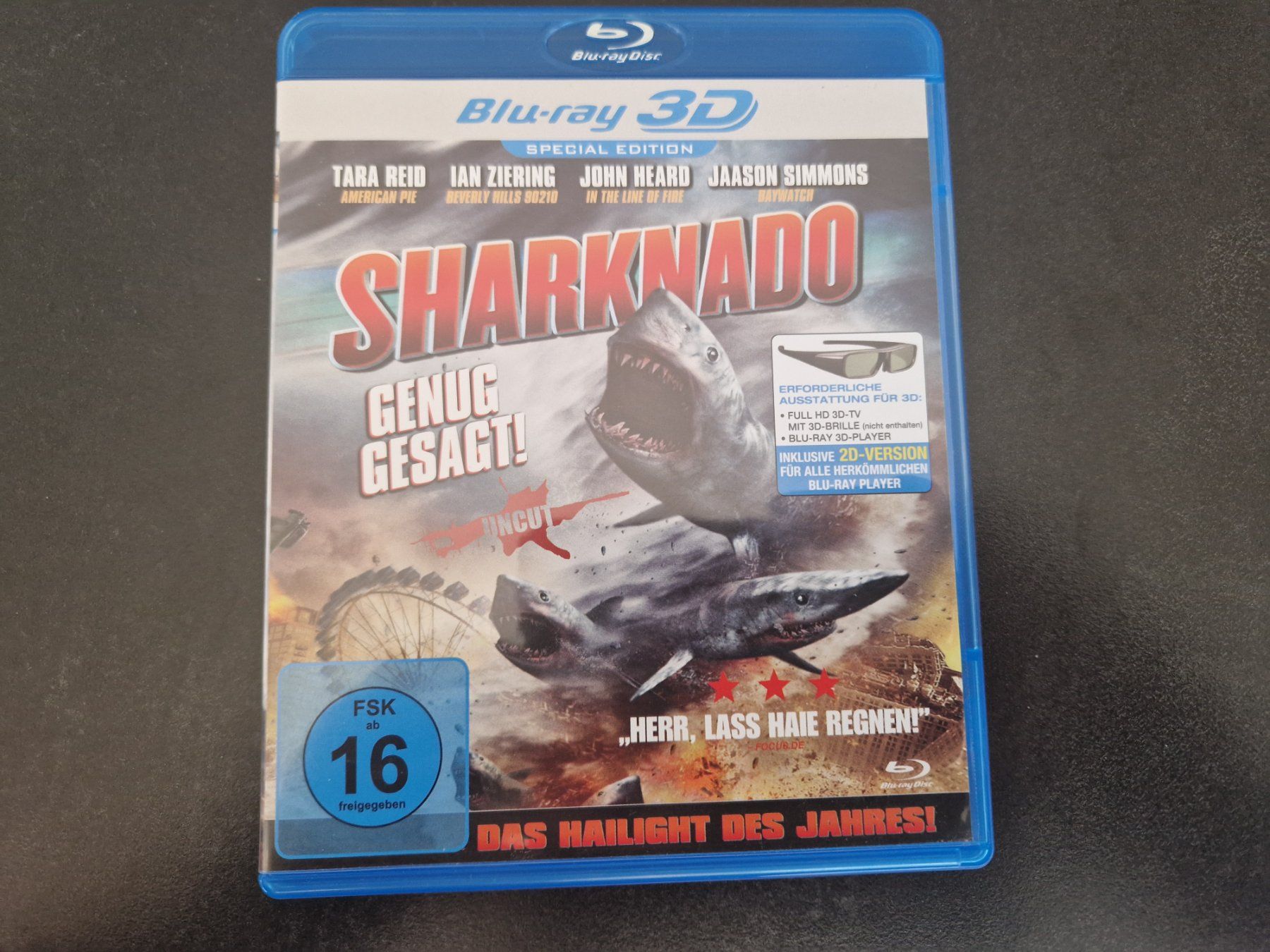 Tutti i DVDs: Sharknado Uncut Blu-Ray 3D Topzustand – Usato da Buchs SG venduto da Herc01