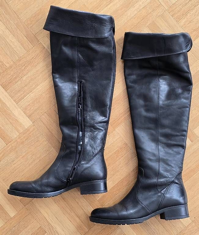 Scarpe da donna: Gabor Leder Stiefel,schwarz,gr.37 – Usato da Riehen venduto da harald13