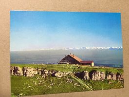 AK Chasseral Hotel mit Alpen Panorama