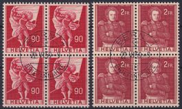 1959, Serie Viererblöcke Nr. 340+342 Ersttag BERN