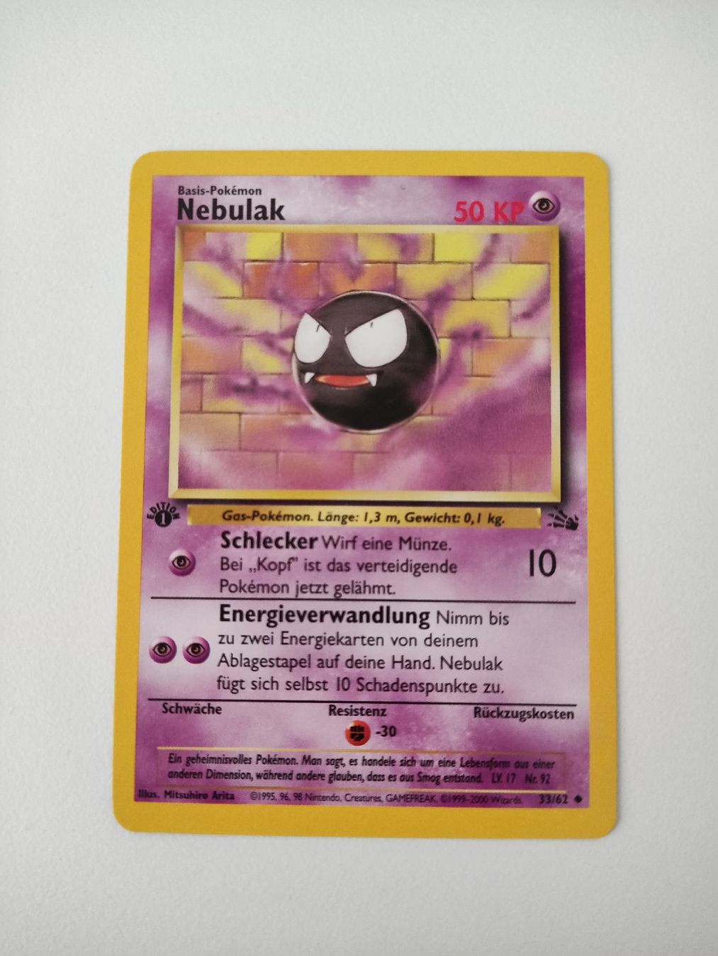 Pokémon Sammelbilder & Trading cards: Nebulak Pokemon/ Jungel Set - 33/62 – Gebraucht aus Wilen b. Wollerau von ATS90