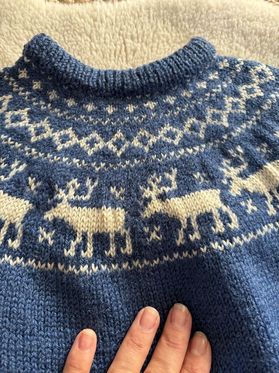 Pulls et sweat-shirts: Handgestrickter norwegischer Pullover, 134/140 – D'occasion à Bern par wisemagpie 5