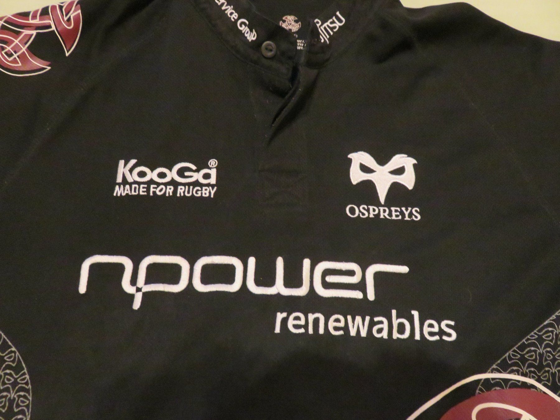 Canottiere & Pantaloni: Rugby Jersey  Ospreys  Wales  Size Med – Usato da Zurich venduto da yellowsons 1