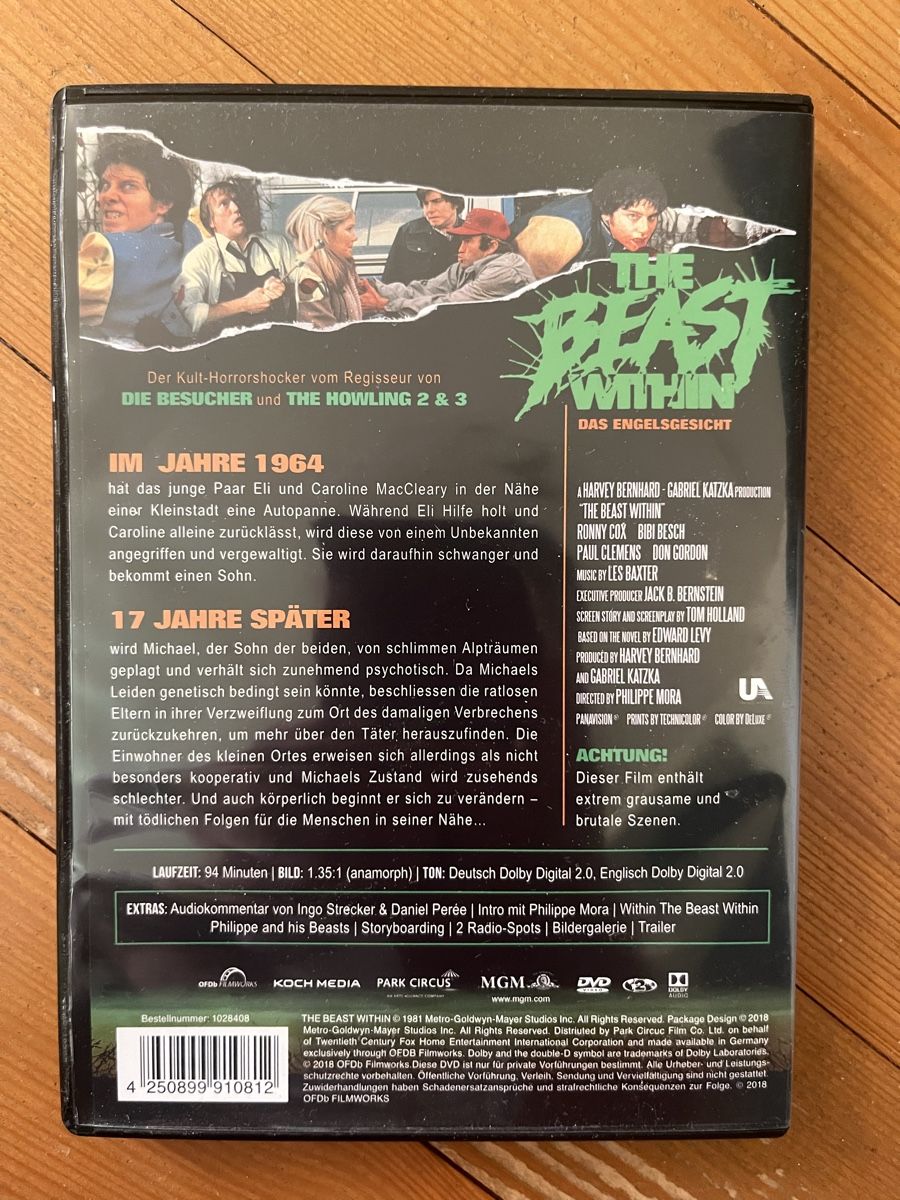 Tutti i DVDs: The Beast Within - Das Engelsgesicht (1982) – Usato da Inkwil venduto da RetrOhyeah_Schweiz 1