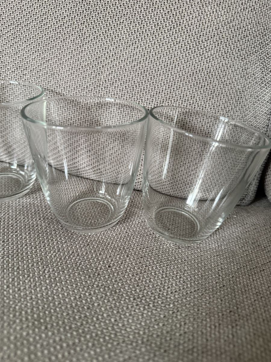 Bicchieri: 6 bicchieri vetro trasparenti altezza 9 cm set – Usato da Lugano venduto da can_xdd8 1