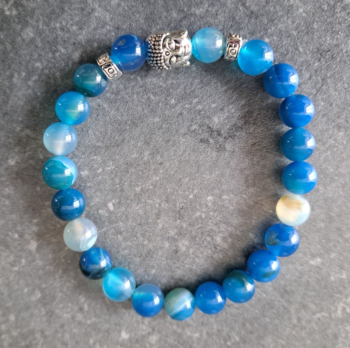Armbänder & -reifen: Bracelet en perles d'agathe – Neu und originalverpackt aus St-Imier von supernova21 3