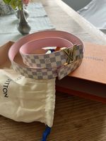 Louis Vuitton Gürtel in Damier Azur Canvas