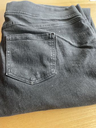 Schwarze (Schlupf)-Jeans 50 Stretch