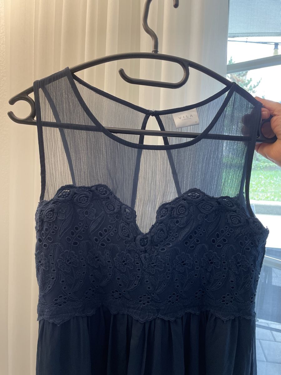 Vila Vestiti: Blaues Kleid, Marke Villa, Grösse M – Usato da Bern venduto da Gule69 1