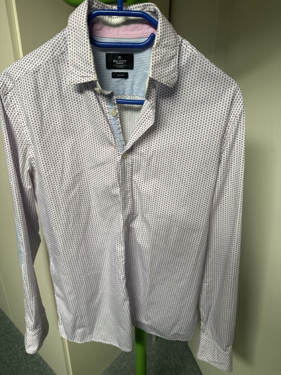 Camicie: Herren Hemd Hackett GrM Slim Fit mit Ellbogenpatte – Usato da Baltschieder venduto da YmroBe