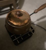 Caquelon fondue cuivre 