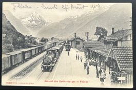 Flüelen Ankunft Gotthardzug