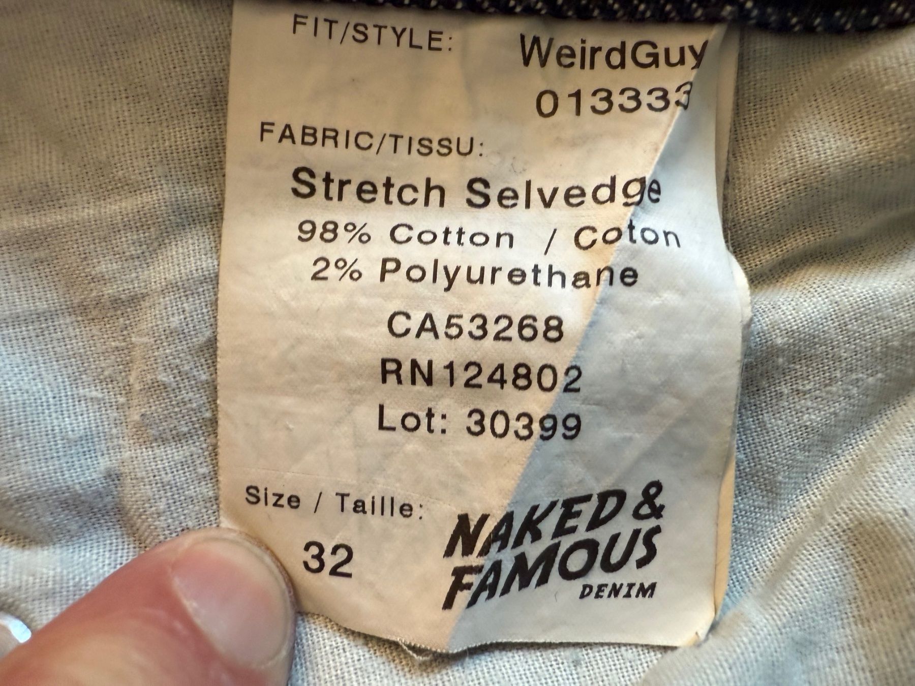 Jeans: Jeans Naked & Famous – Usato da Basel venduto da steegg 4
