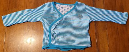 Sense Organics Wickeljacke blau gestreift 62/68