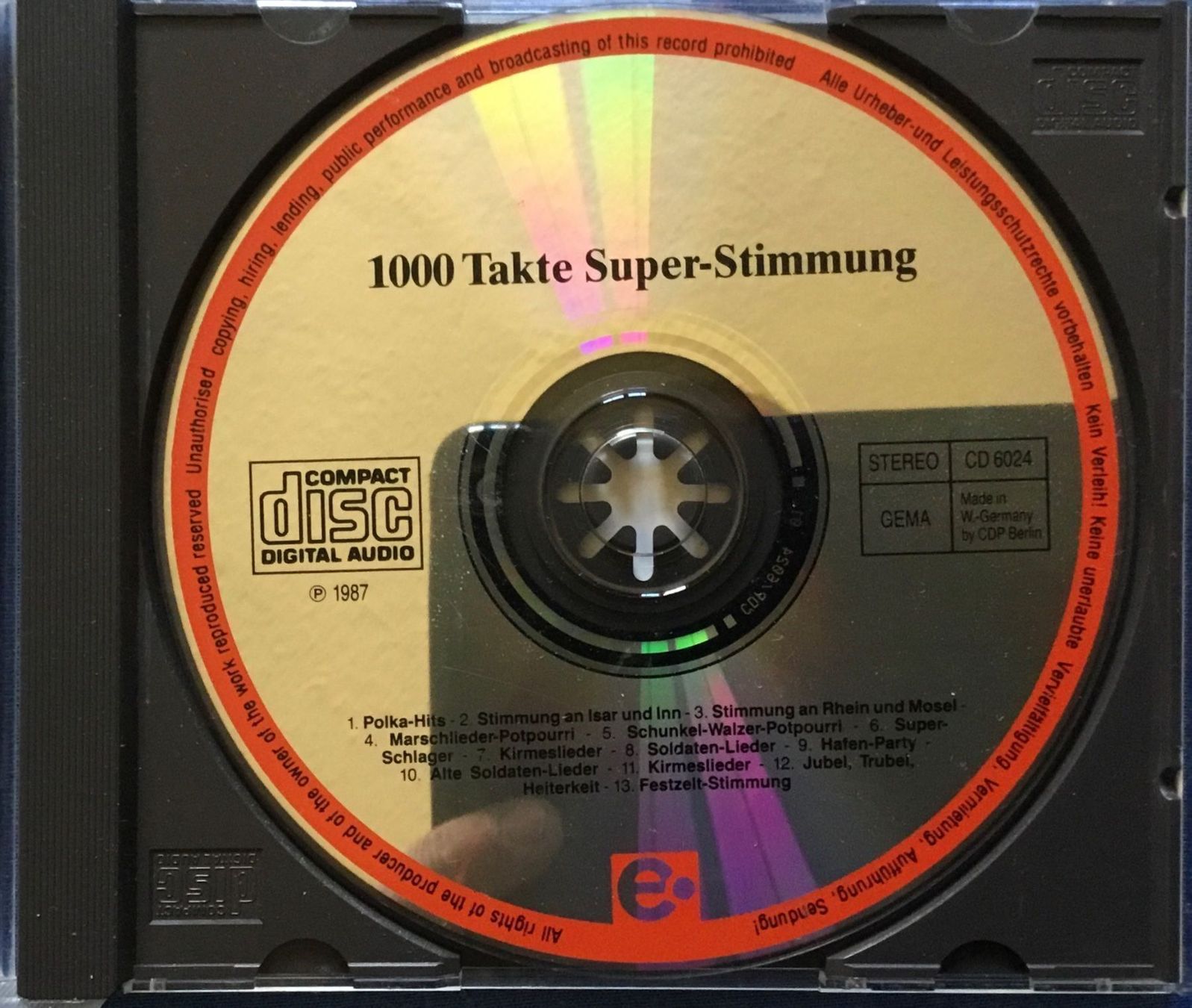 CD: (CD) 1000 Takte Superstimmung – Usato da Serneus venduto da kowalsky1 1