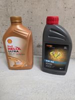 Motoröl Shell Ultra 0W-30 neu & Coop Mineralöl 5W-40 800 ml
