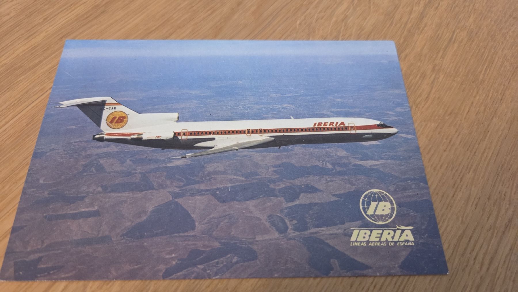 Cartoline postali: Ansichtskarte IBERIA Boeing 727/256 – Usato da Arni AG venduto da Moth68