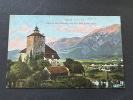 Postkarte Buchs Schloss Werdenberg 1905  (P58)