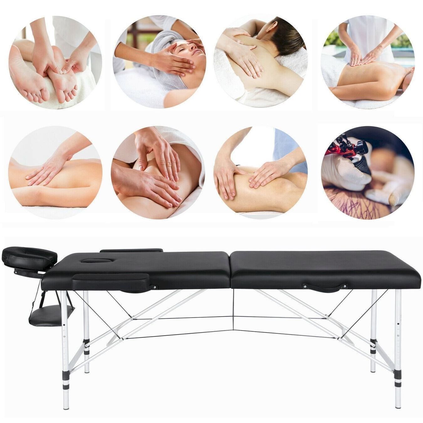 Lettini & sedie per cosmetici: Yaheetech Massageliege Alu 2 Zonen – Nuovo e nell'imballaggio originale da Bottighofen venduto da zaap 3