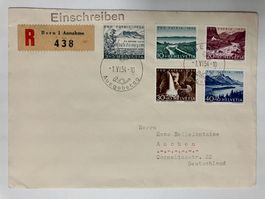 1954, Kat. 66-70, FDC deutsch, KP 100.--