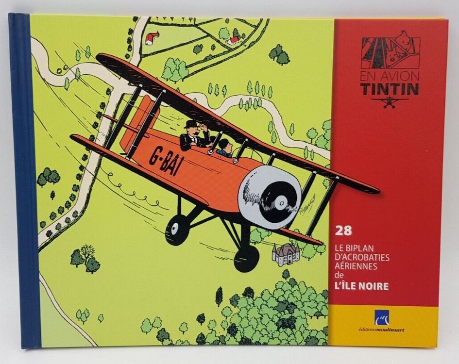 Hergé Avion Tintin 28 Biplan d'Acrobaties Aériennes Ile Noir | Kaufen ...
