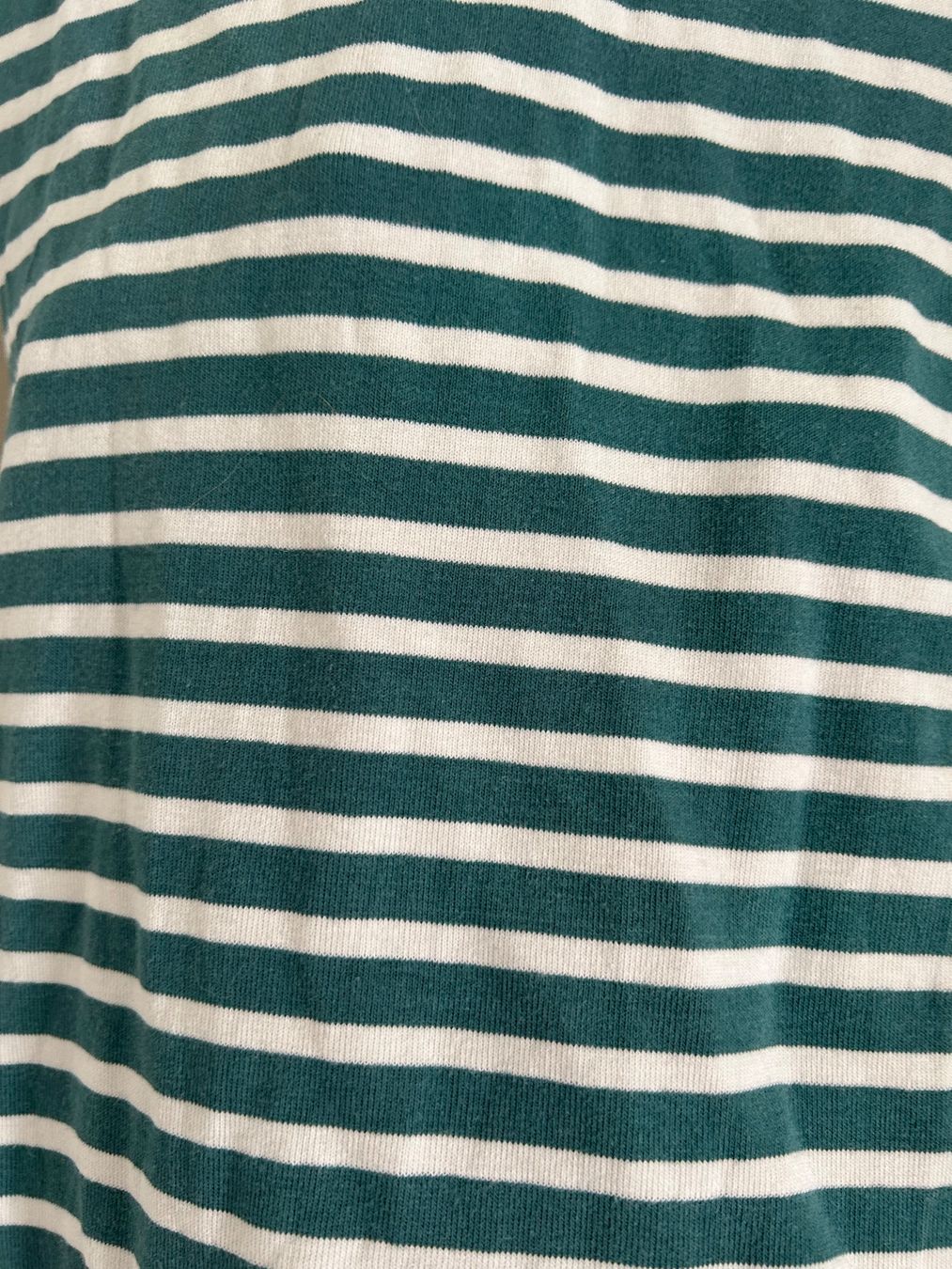 H&M Top: Umstandsshirt grün weiss gestreift langarm – Usato da Zürich venduto da predisha 3