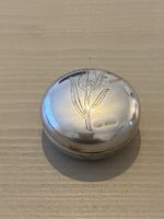 Vintage Pillendose 800 Silber – fein graviert