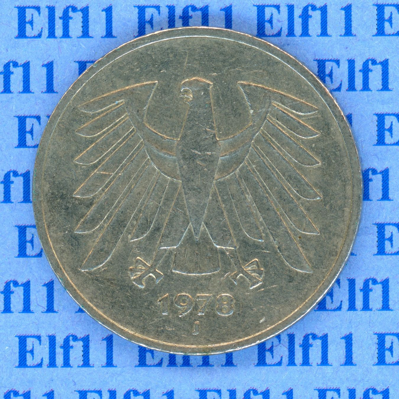 Alle Münzen: DEM___5.00 1978J -vz 5 Deutsche Mark – Gebraucht aus Widnau von Elf11