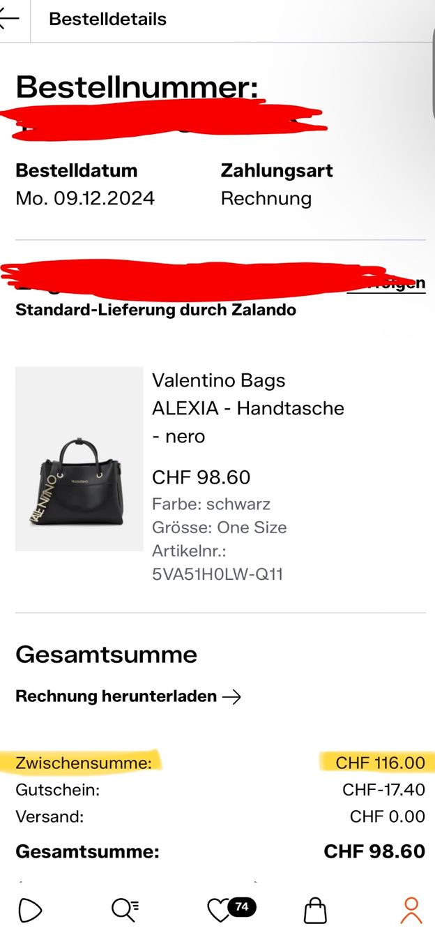 Valentino Borse da donna: Valentino Handtasche schwarz – Usato da Oppligen venduto da ale_nty6 3