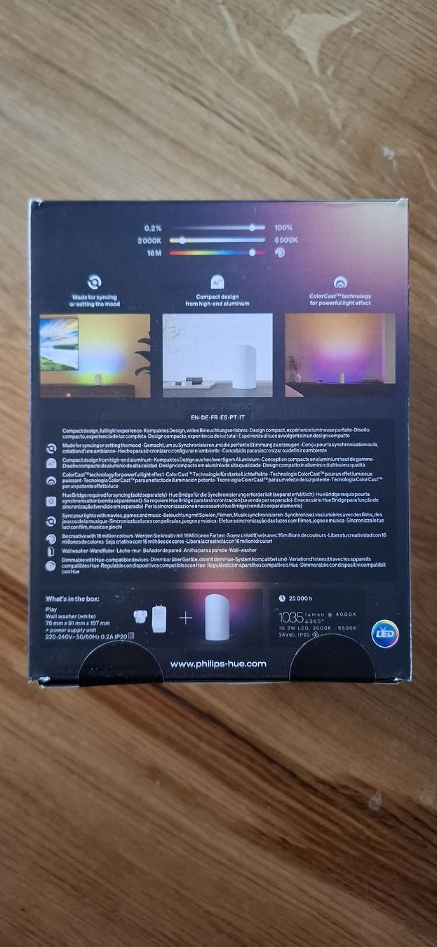 Philips Lampade: Philips Hue Wall washer Neu! – Nuovo e nell'imballaggio originale da Guntershausen venduto da Jtattoo 1