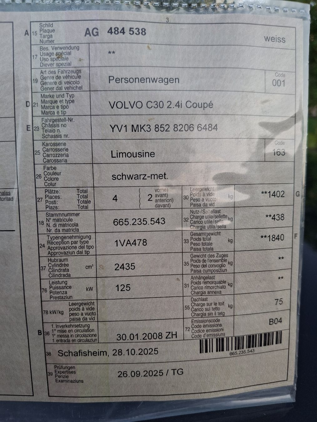 Volvo Autos: Volvo c30 2.4 – Gebraucht aus Gebenstorf von owe_s2md 9